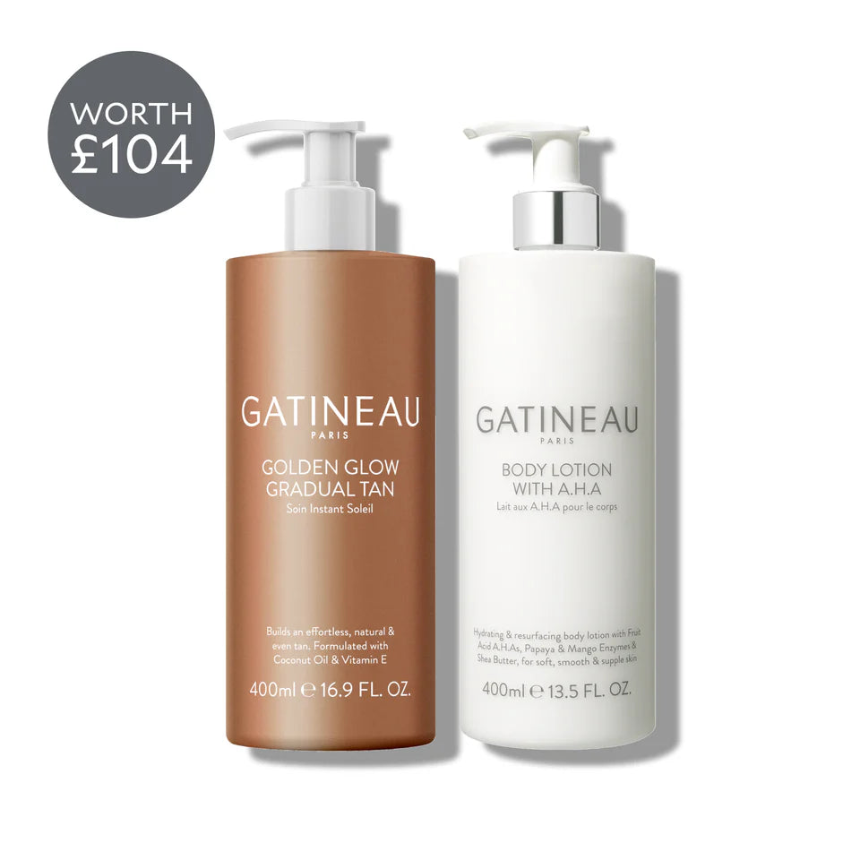 Gatineau Golden Glow Gradual Tan & AHA Body Lotion Duo