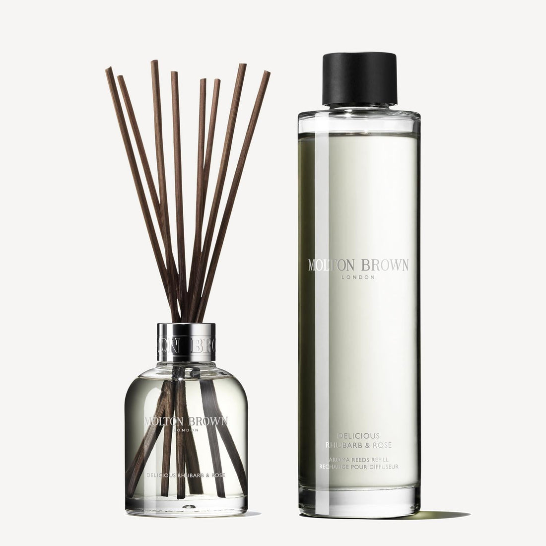 Molton Brown Delicious Rhubarb &amp; Rose Aroma Reeds &amp; Refill Gift Set