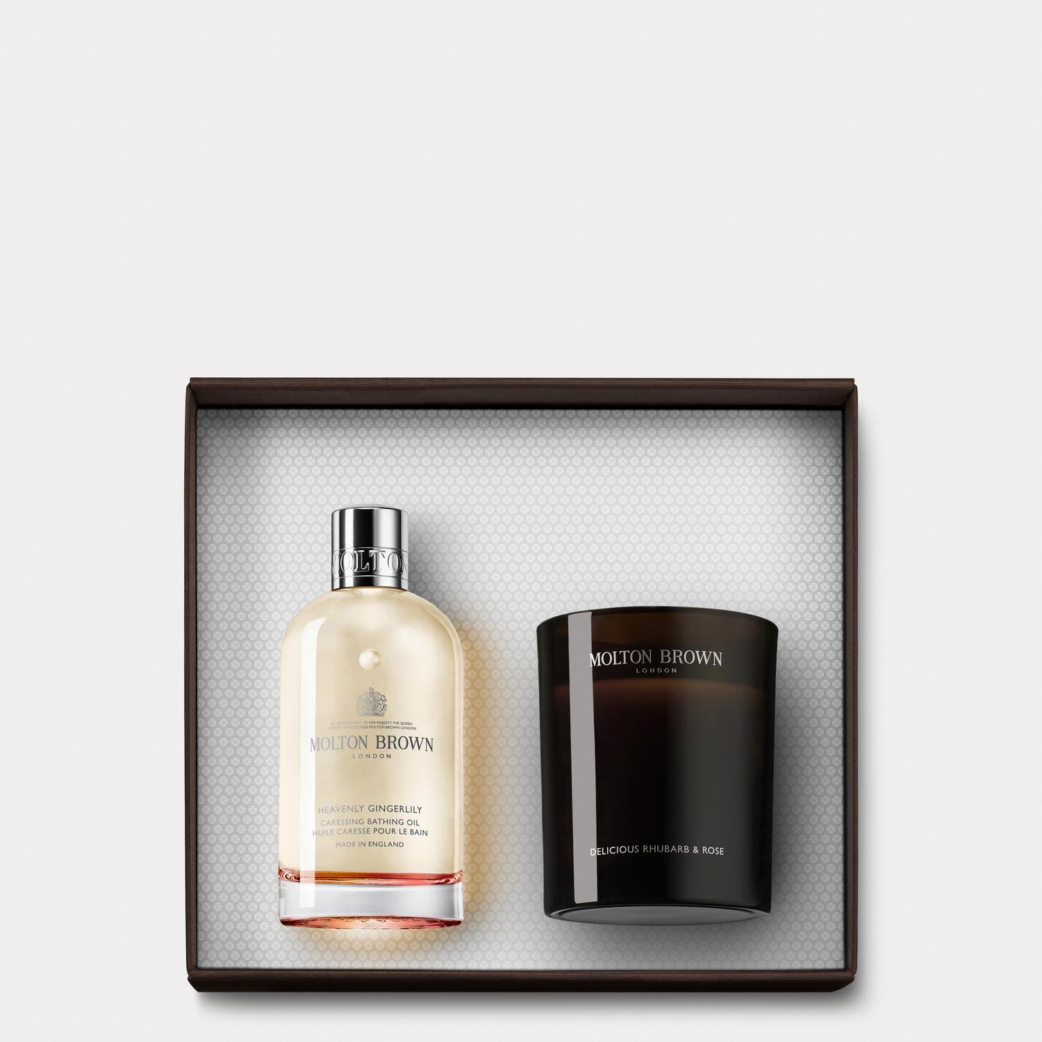 Molton Brown Floral Signature Candle &amp; Bathing Oil Gift Set