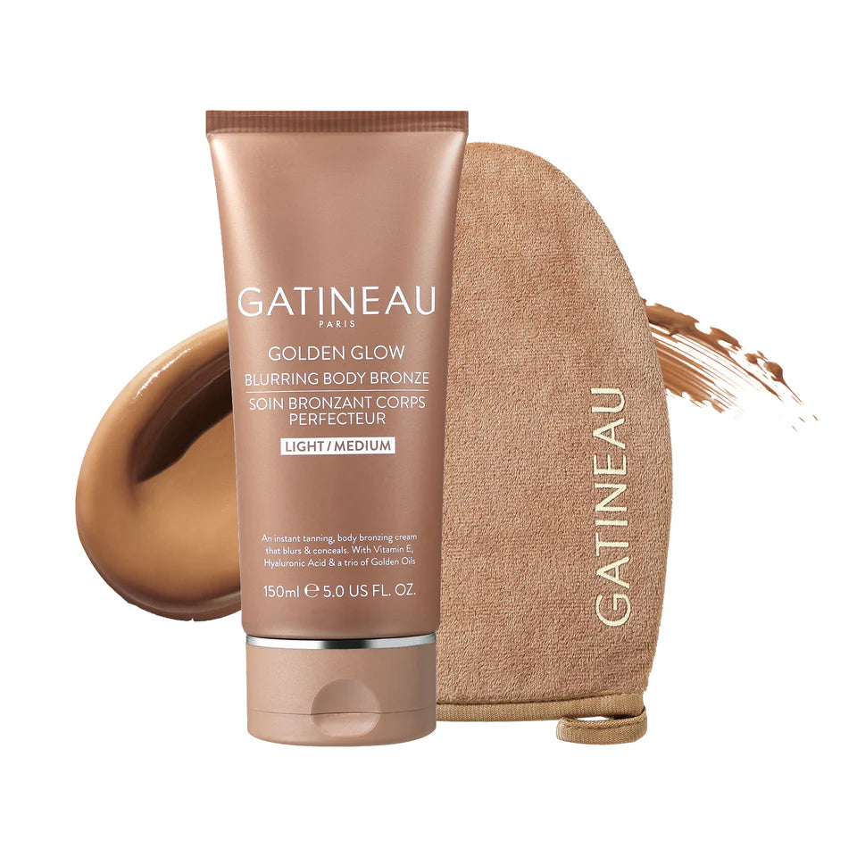 Gatineau Golden Glow Blurring Body Bronze &amp; Mitt Duo (light medium) - 150ml