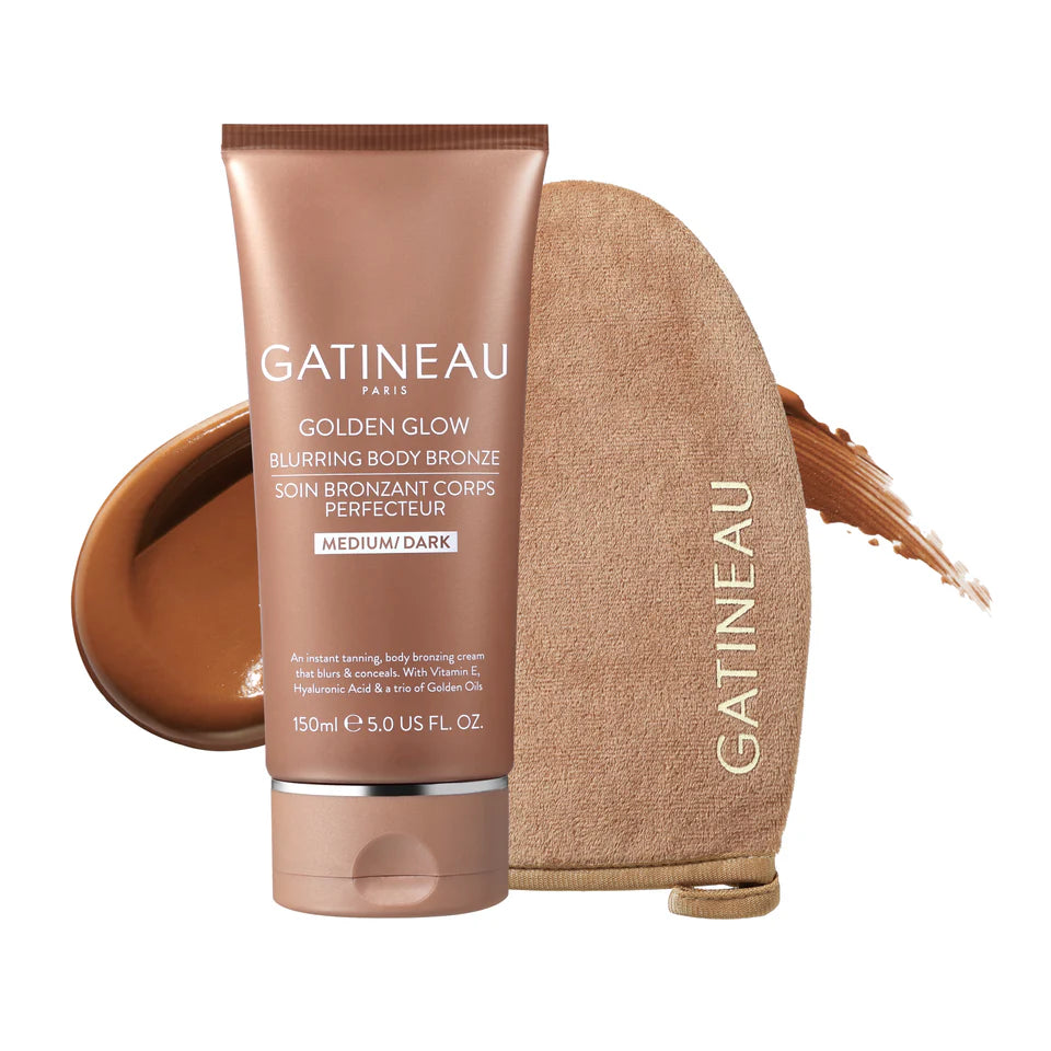 Gatineau Golden Glow Blurring Body Bronze &amp; Mitt Duo (medium dark) - 150ml