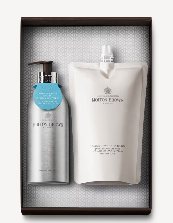 Molton Brown Coastal Cypress &amp; Sea Fennel Infinite Bottle Body Care Gift Set