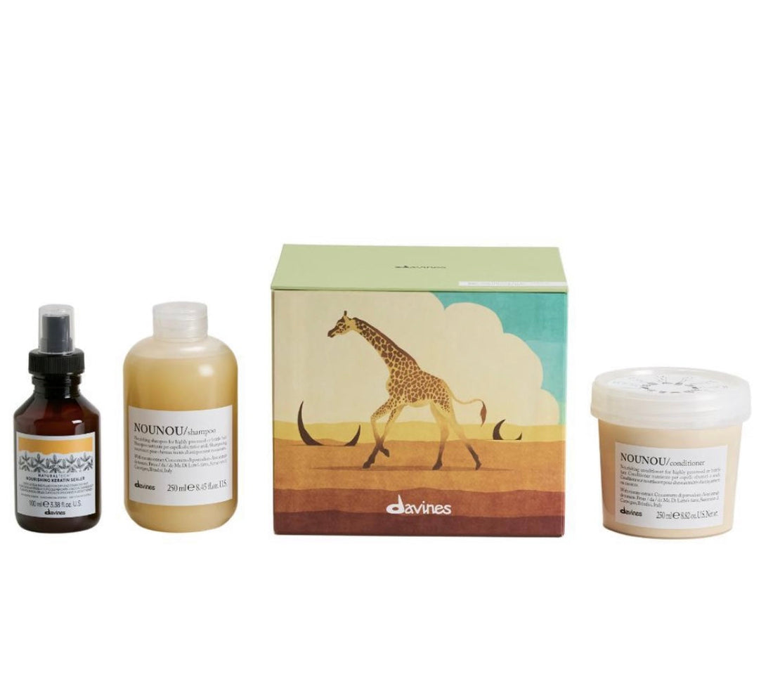 Davines Radiant Savanna Holiday Gift Set (For Brittle Hair)