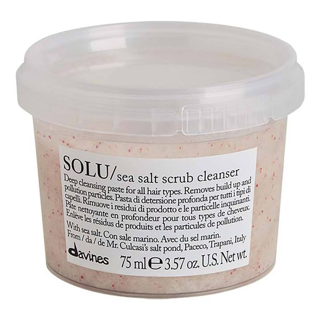 Davines Solu Sea Salt Scrub Travel Size - 75ml