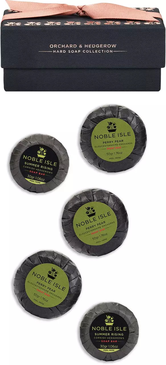 Noble Isle Orchard and Hedgerow Hard Soap Collection